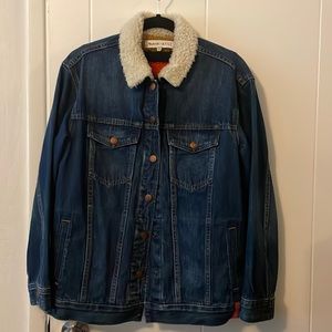 Madewell x KULE Sherpa Denim Jacket